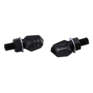 "Highsider Smart Tiny LED" juodi motociklų mirksintys žibintai