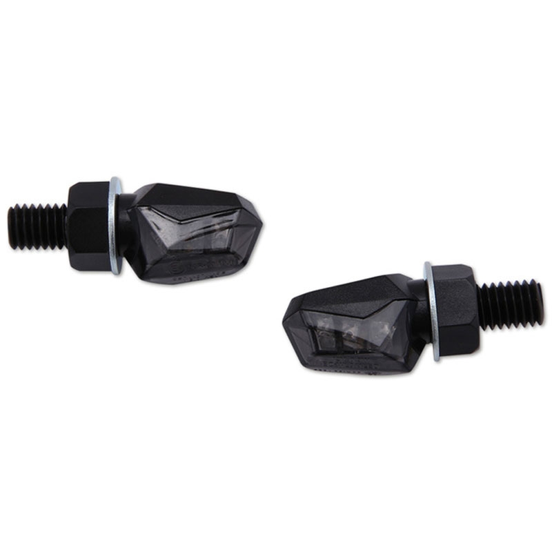"Highsider Smart Tiny LED" juodi motociklų mirksintys žibintai