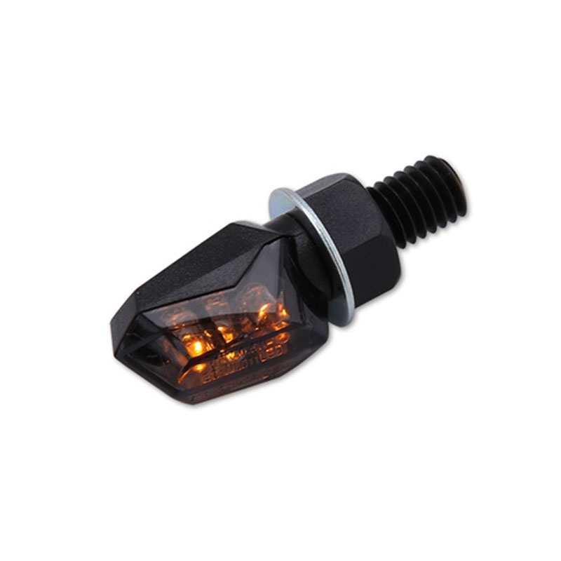"Highsider Smart Tiny LED" juodi motociklų mirksintys žibintai