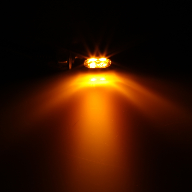 "Highsider Smart Vision-TS" juodi LED motociklų mirksintys žibintai