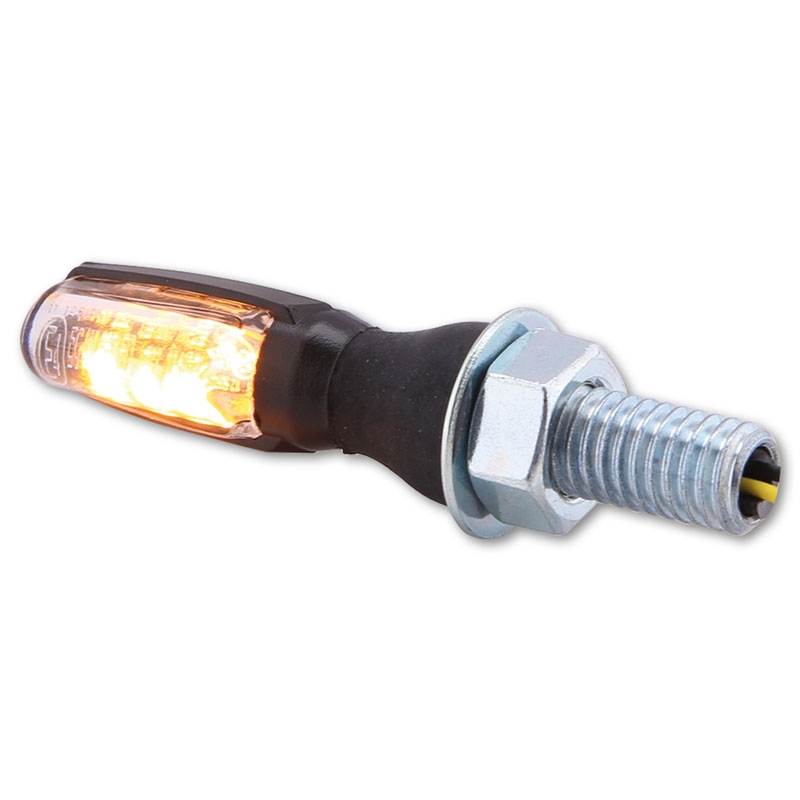 "Highsider Smart SPARK LED" juodi motociklų mirksintys žibintai