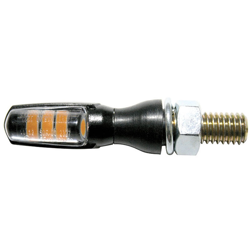 "Highsider Smart SPARK LED" juodi motociklų mirksintys žibintai