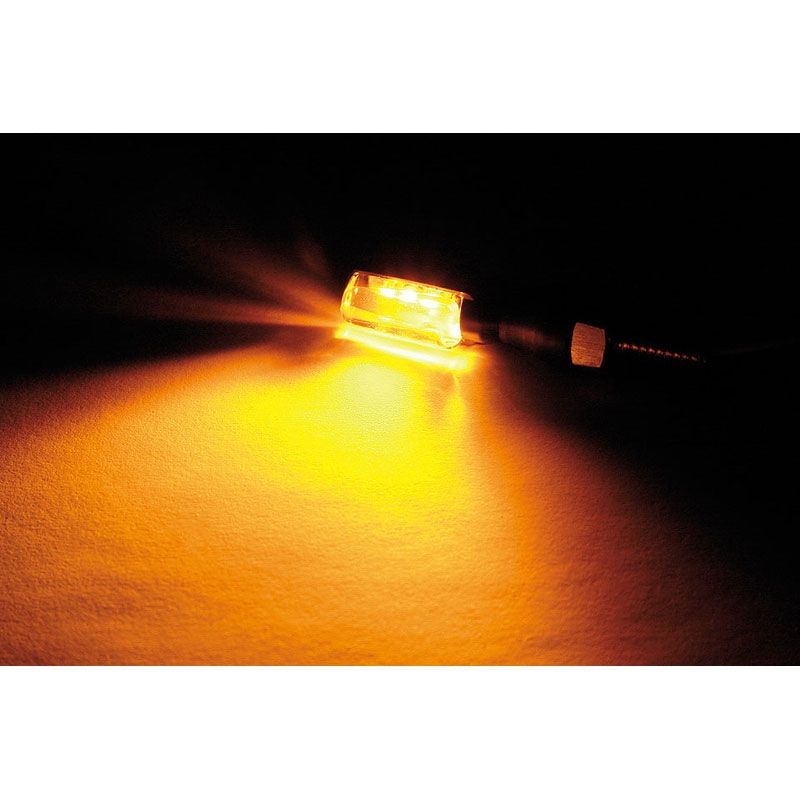 "Highsider Smart SPARK LED" juodi motociklų mirksintys žibintai