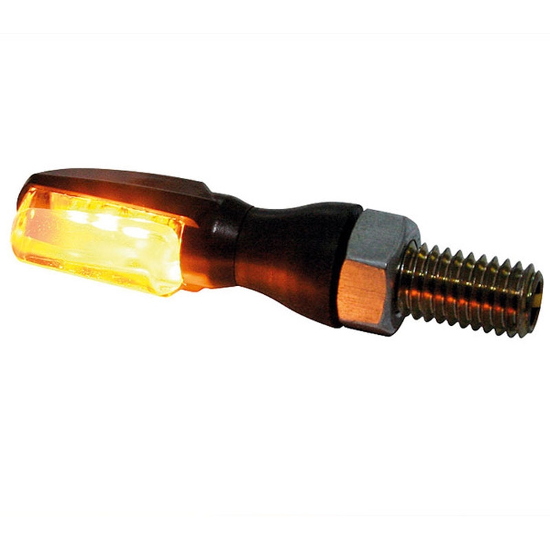 "Highsider Smart SPARK LED" juodi motociklų mirksintys žibintai