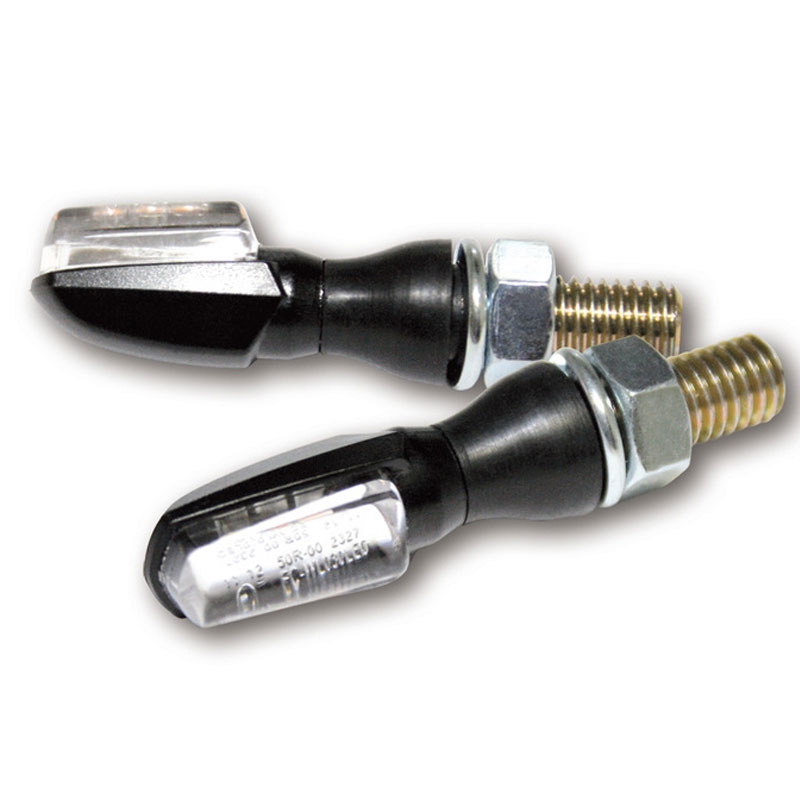"Highsider Smart SPARK LED" juodi motociklų mirksintys žibintai