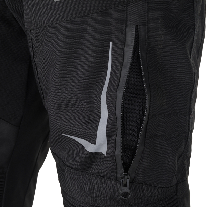 RSA EXO 2 Moteriškos apkarpytos motociklininko kelnės Black