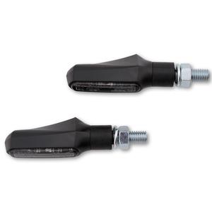 "Highsider Smart Shorty Fin 2in1" juodos spalvos motociklų mirksinčiai