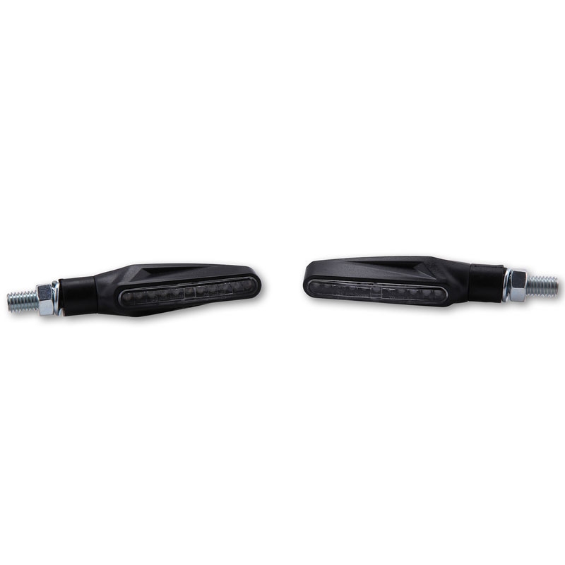 "Highsider Smart Stix" LED juodi motociklų mirksintys žibintai