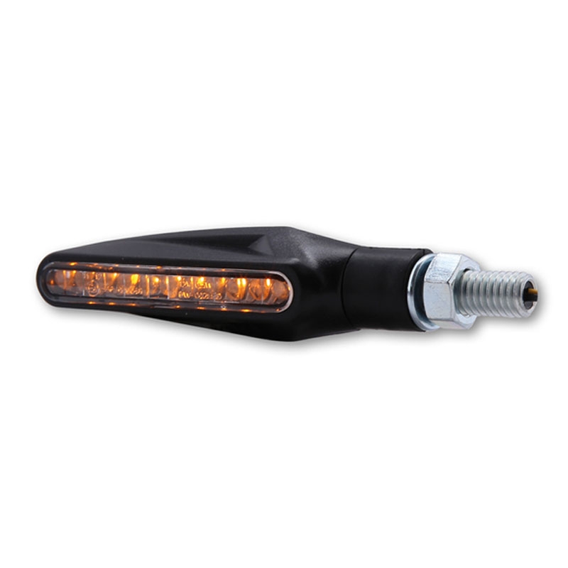 "Highsider Smart Stix" LED juodi motociklų mirksintys žibintai