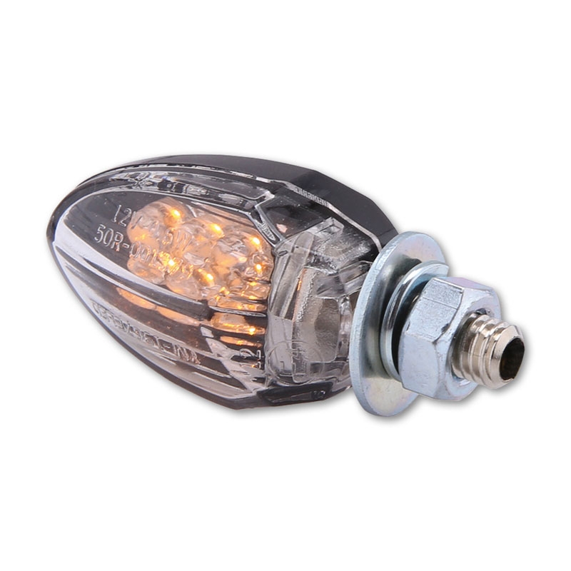 "Highsider Smart Drop" LED motociklų mirksintys žibintai juodi