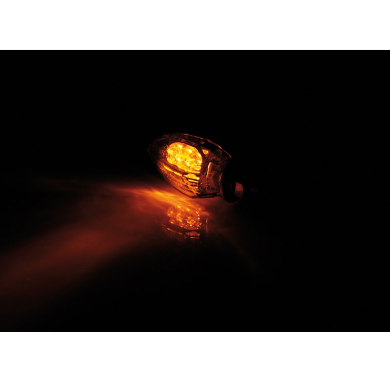 "Highsider Smart Drop" LED motociklų mirksintys žibintai juodi
