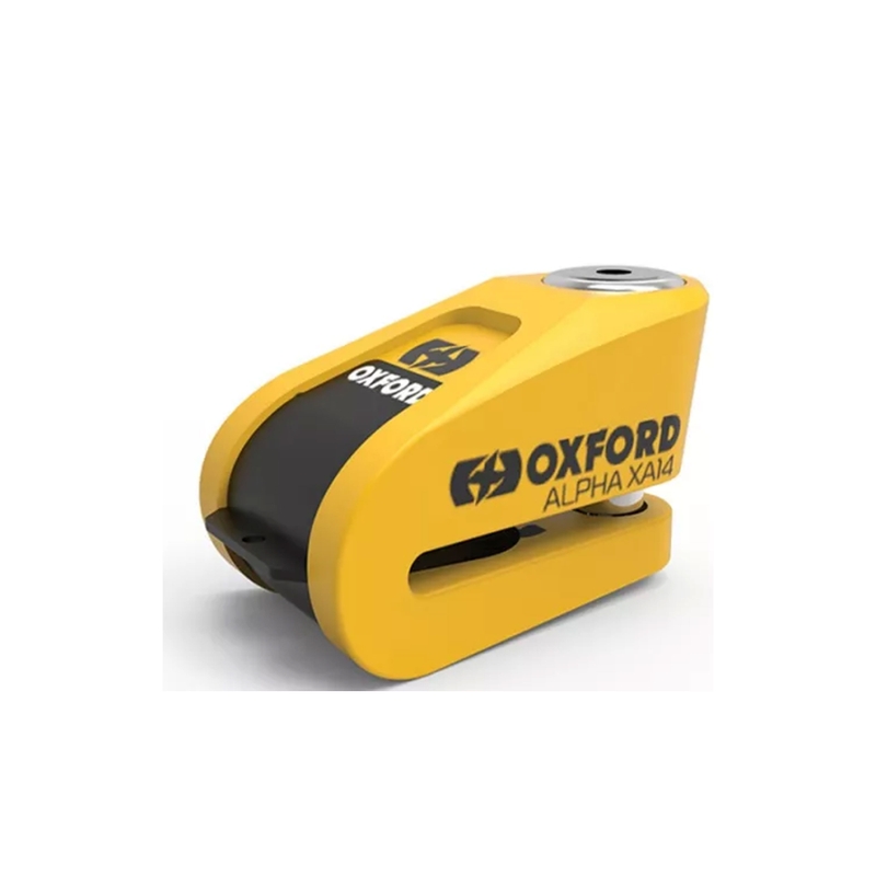 Diskinių stabdžių užraktas "Oxford Alpha Alarm XA14" geltonai juodas