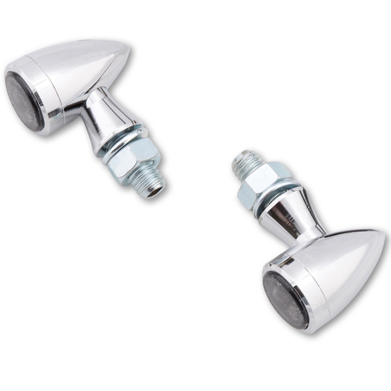 "Highsider Smart Sixteen Bullet" LED motociklų posūkių signalai, chromuoti