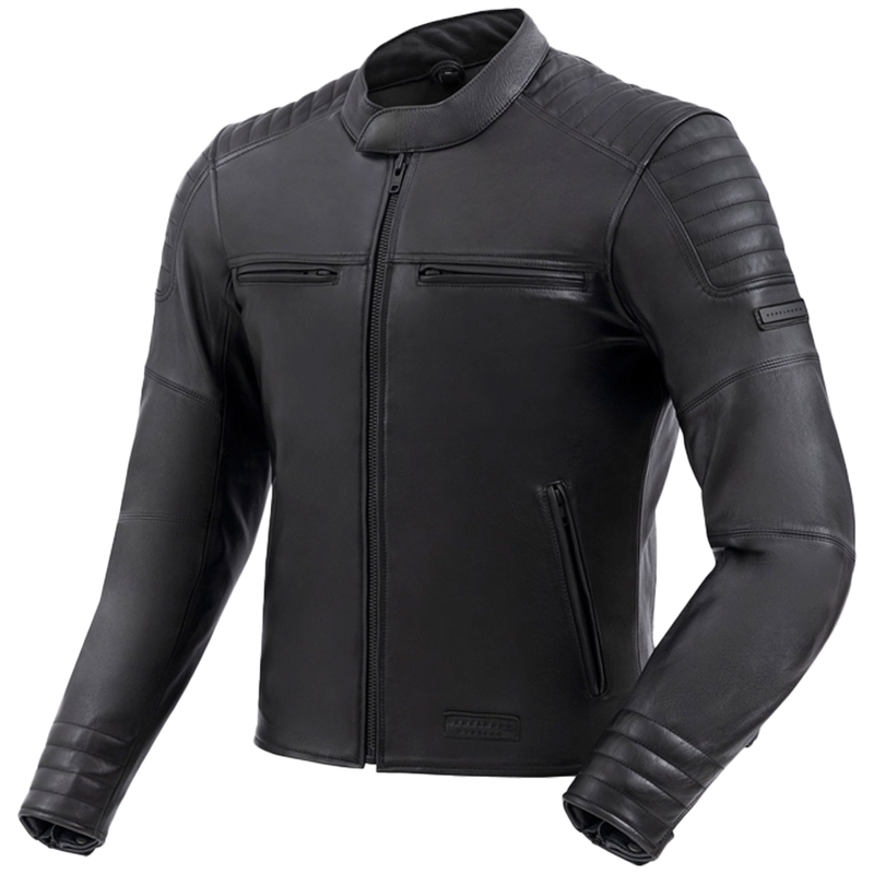 Rebelhorn Hunter II juoda odinė motociklo striukė