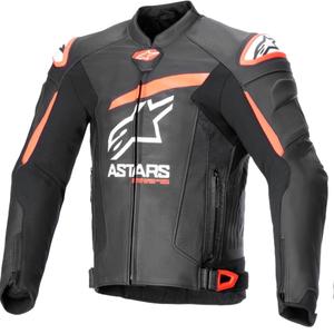 Alpinestars GP plus R 4 Airflow Black-Fluo Red-White odinė motociklininko striukė