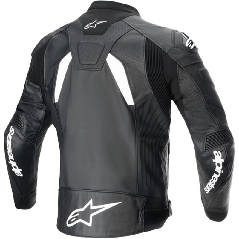 Alpinestars GP plus R 4 Airflow juodai balta odinė motociklininko striukė