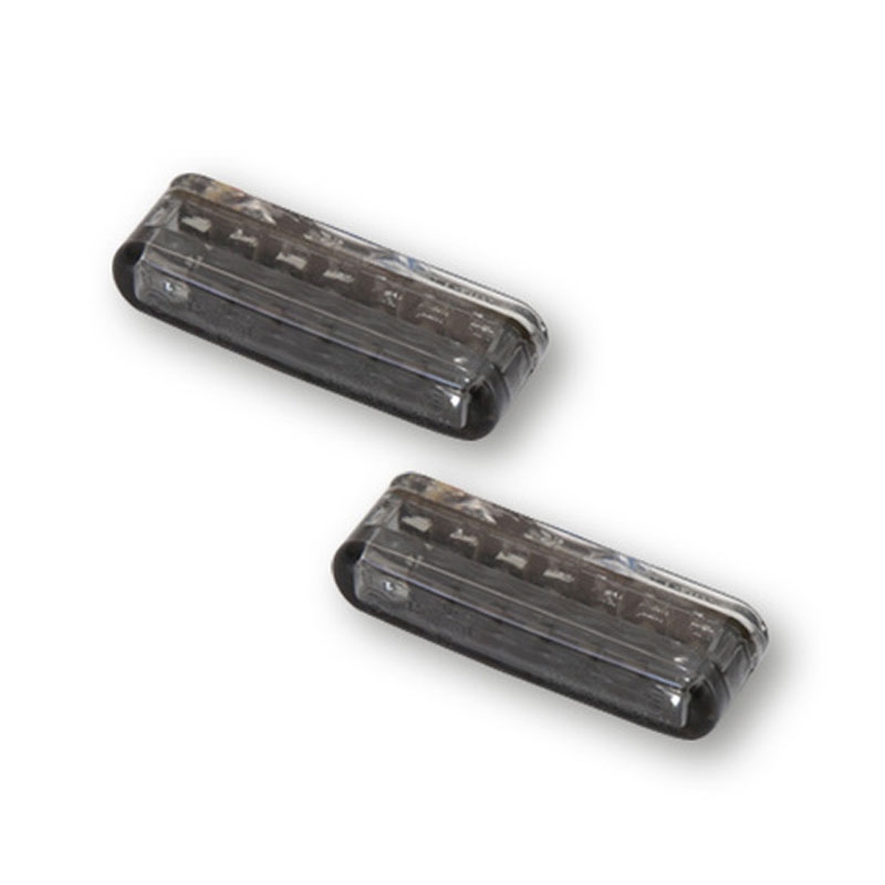 "Highsider Smart Shorty LED 3in1" juodi motociklų mirksintys žibintai