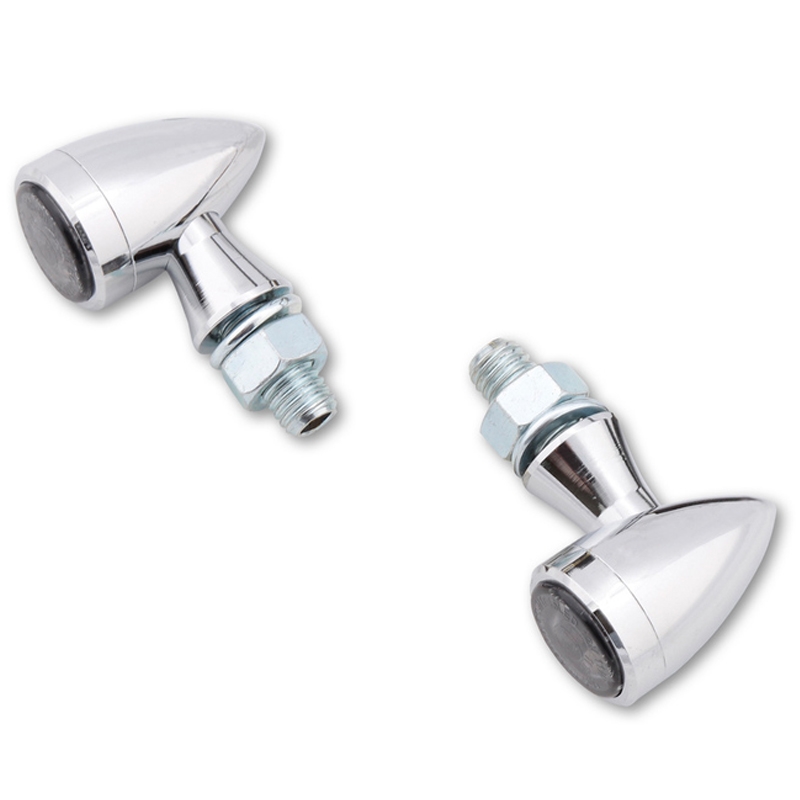 "Highsider Smart Sixteen Bullet LED 3in1 Chrome" motociklų žibintai