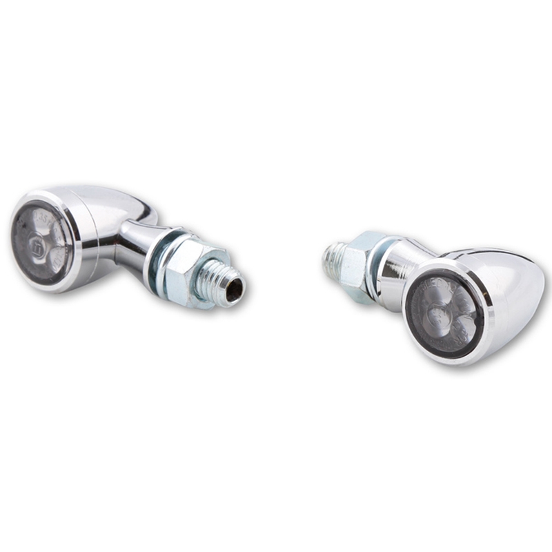 "Highsider Smart Sixteen Bullet LED 3in1 Chrome" motociklų žibintai