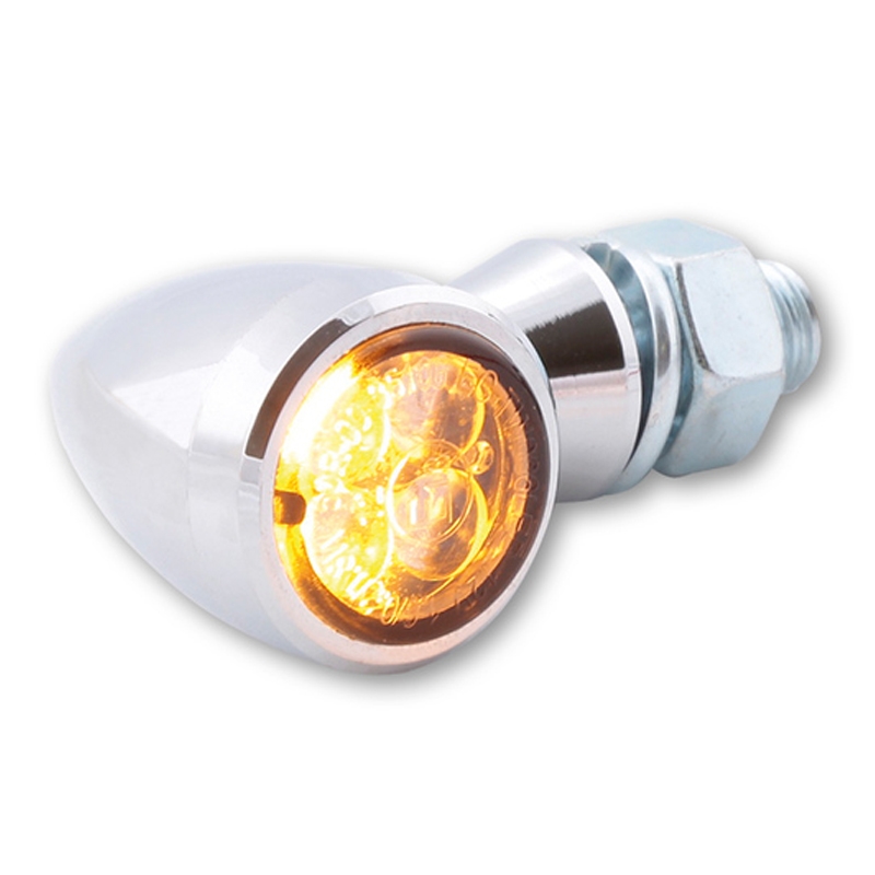 "Highsider Smart Sixteen Bullet LED 3in1 Chrome" motociklų žibintai