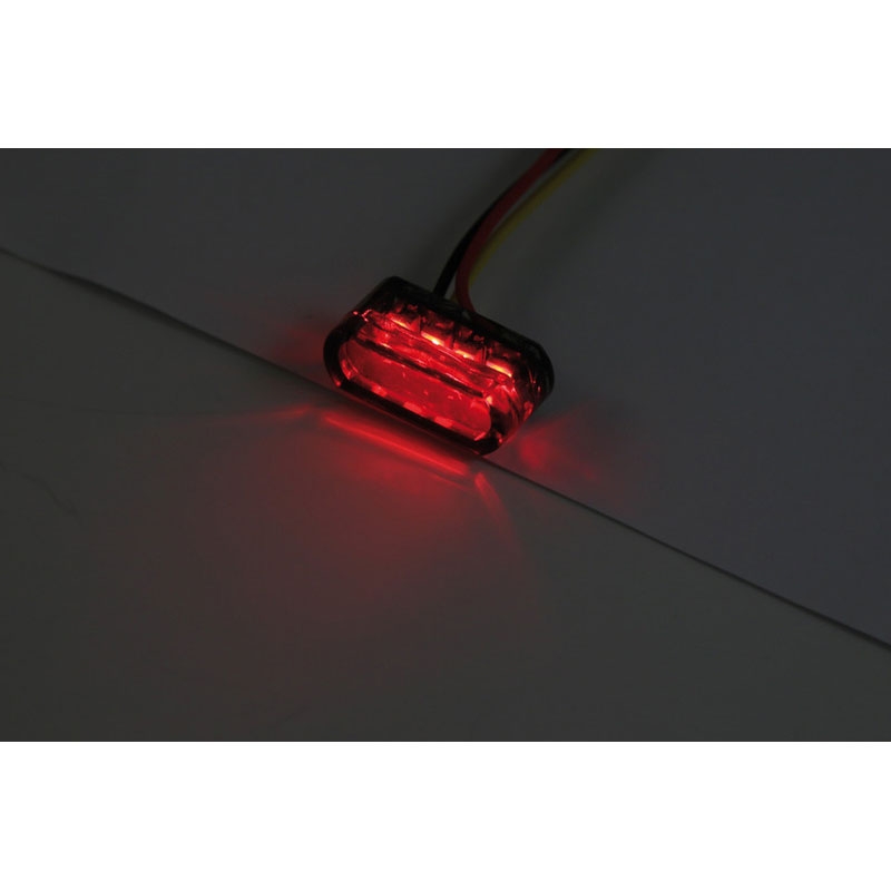 Galinis motociklo žibintas "Highsider Smart Module" 1 LED dūmų pilkos spalvos