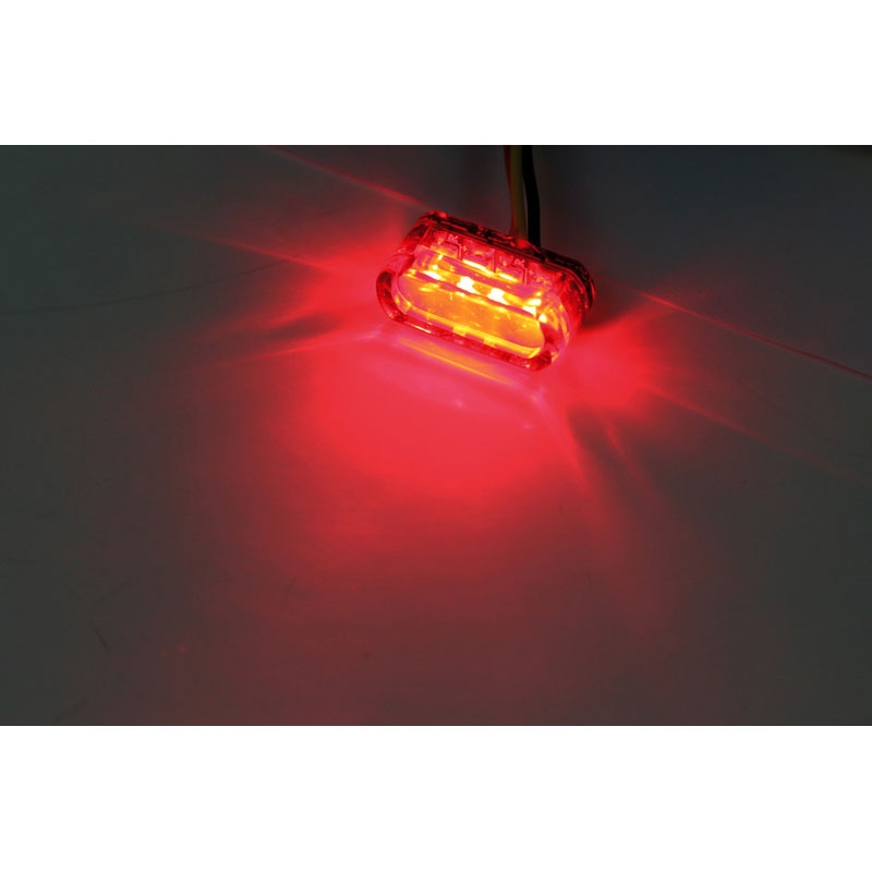 Galinis motociklo žibintas Highsider Smart Module 1 LED raudonas