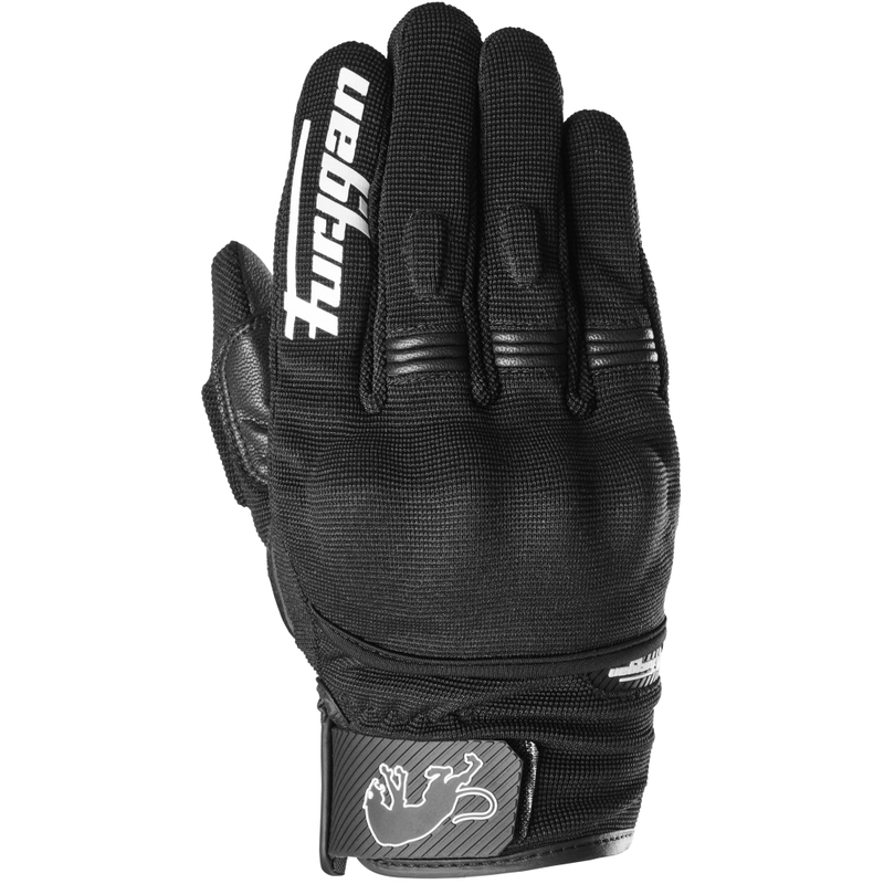 Moteriškos Furygan Jet Lady D3O® Evo juodai baltos motociklininko pirštinės