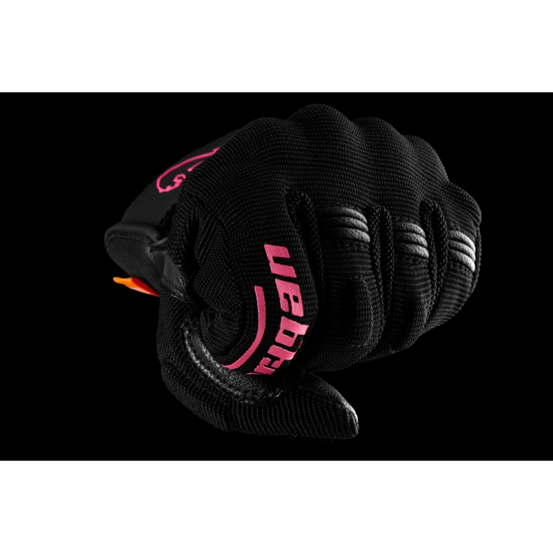 Moteriškos Furygan Jet Lady D3O® Evo Black and Pink motociklininko pirštinės