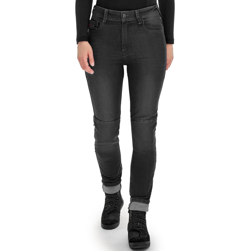 Moteriški džinsai Shima Ridge Black Motorcycle Jeans