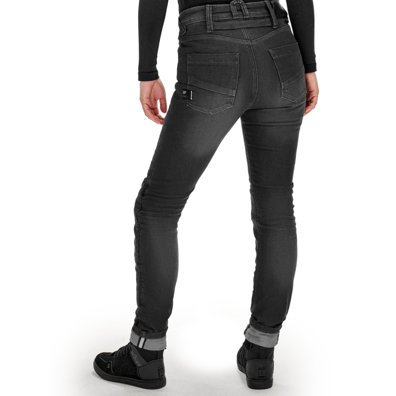 Moteriški džinsai Shima Ridge Black Motorcycle Jeans