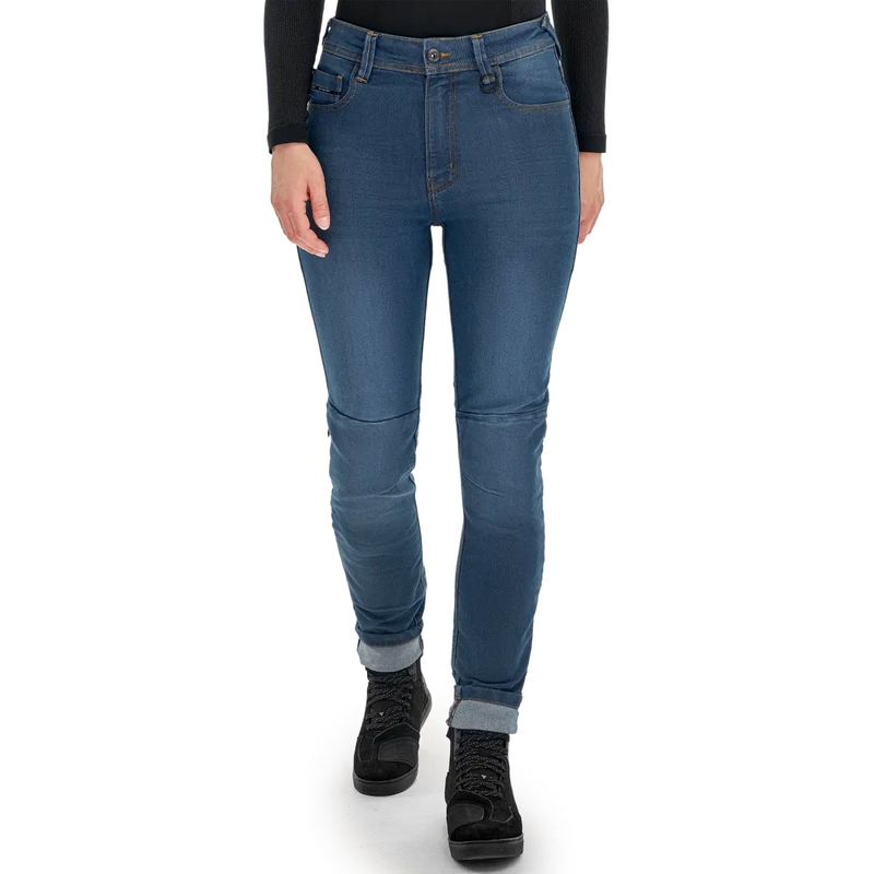 "Shima Ridge" moteriški džinsai "Extended Biker Jeans" mėlyni