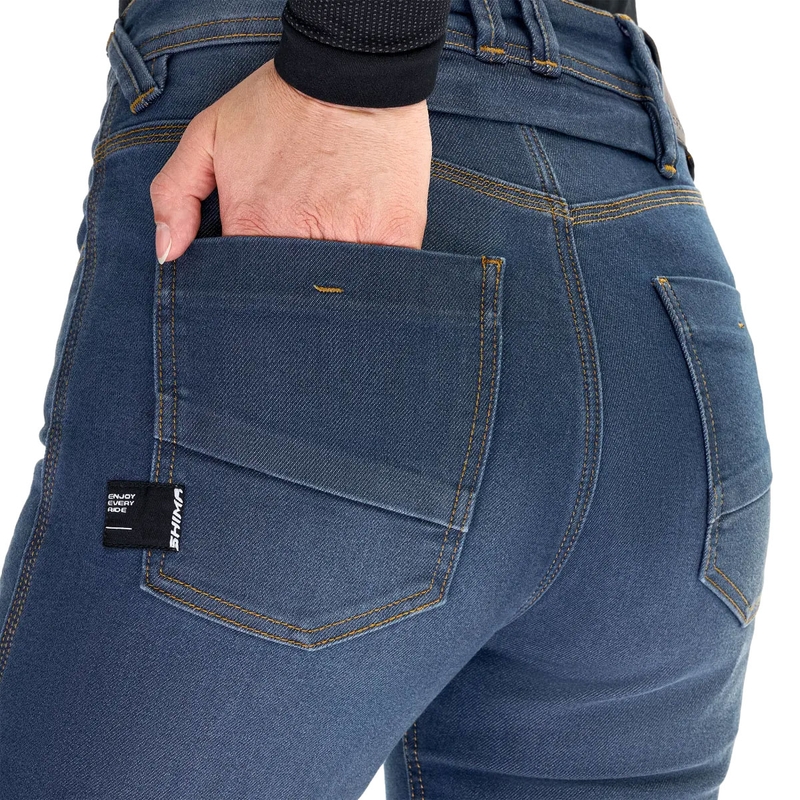 "Shima Ridge" moteriški džinsai "Extended Biker Jeans" mėlyni