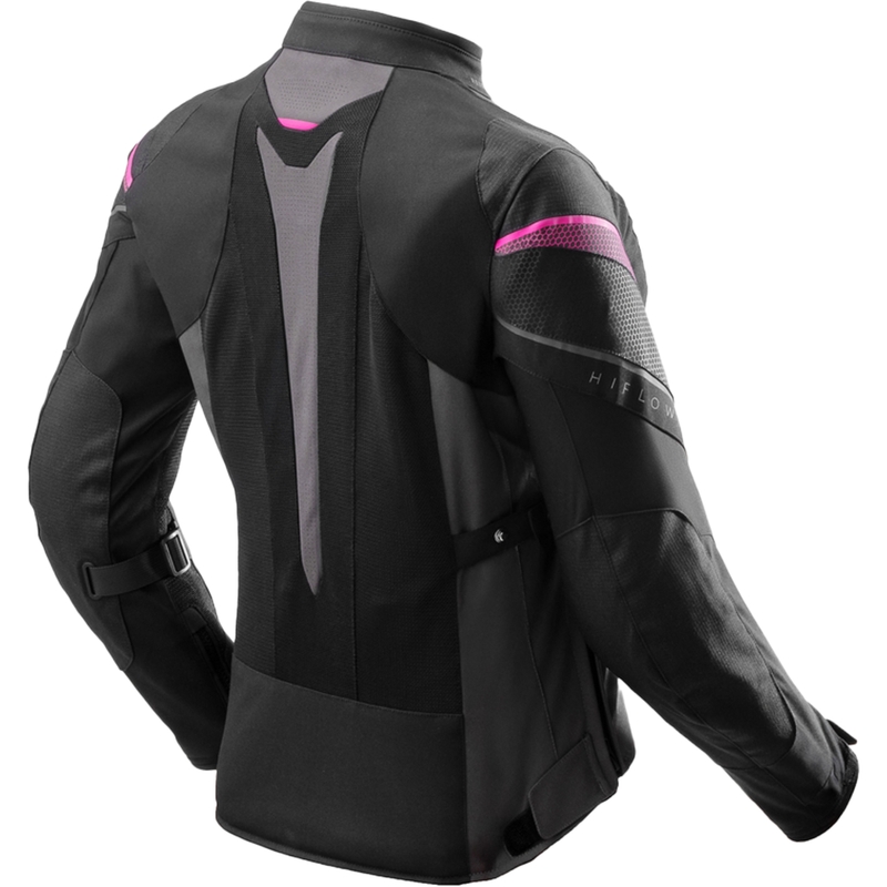 Moteriška motociklininko striukė Rebelhorn Hiflow V Black-Grey-Pink