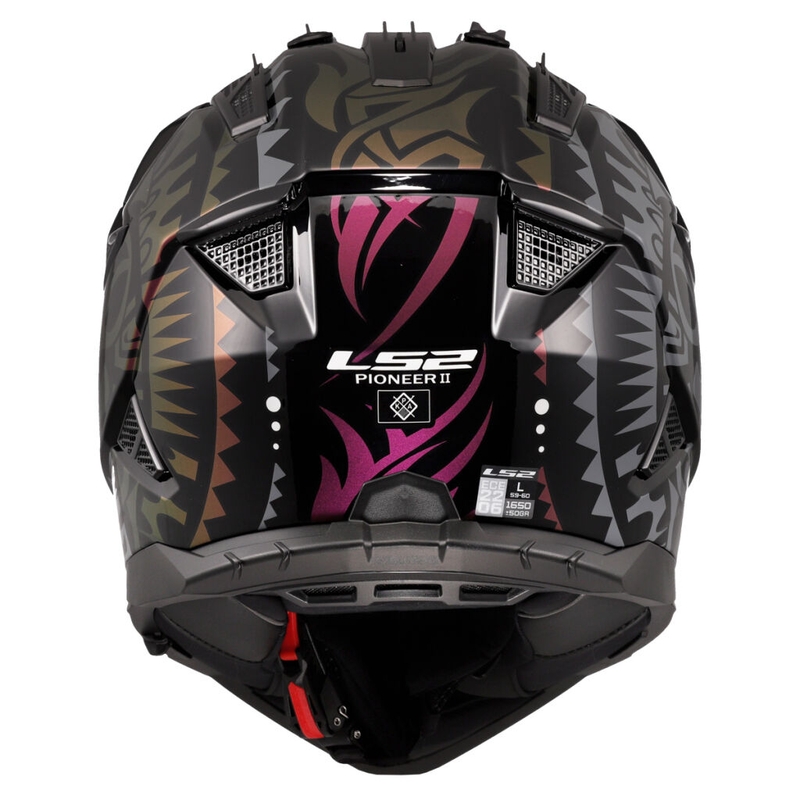 Enduro motociklininko šalmas LS2 MX702 Pioneer II Rangi juodas