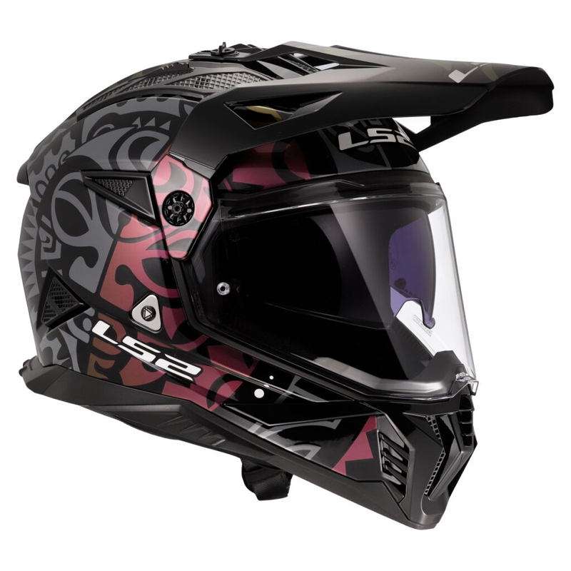 Enduro motociklininko šalmas LS2 MX702 Pioneer II Rangi juodas