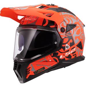 Enduro motociklininko šalmas LS2 MX702 Pioneer II Rangi oranžinis