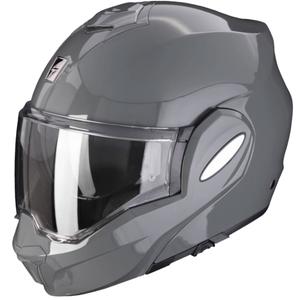Atverčiamas šalmas Scorpion EXO-TECH EVO cemento pilkos spalvos