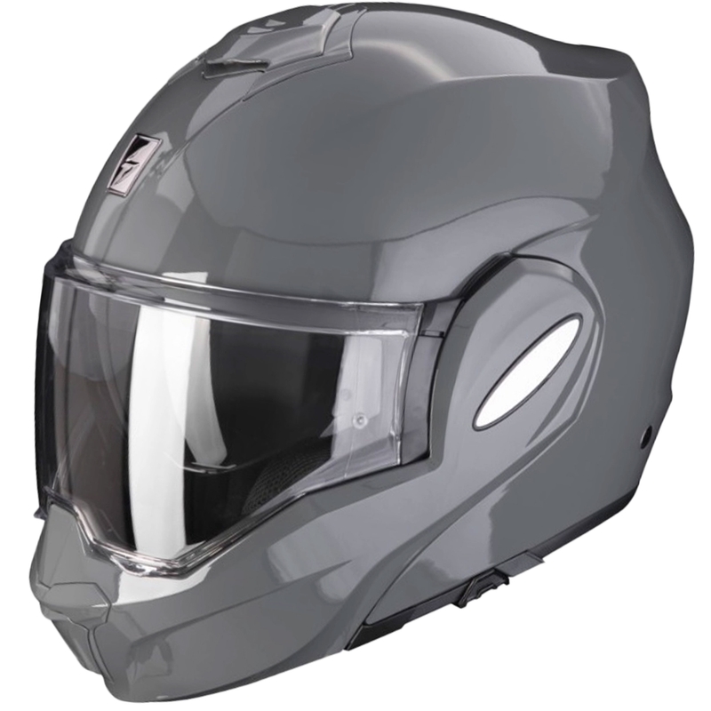 Atverčiamas šalmas Scorpion EXO-TECH EVO cemento pilkos spalvos