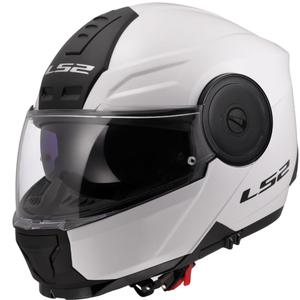 LS2 FF902 Scope II Solid white flip-up motociklininko šalmas
