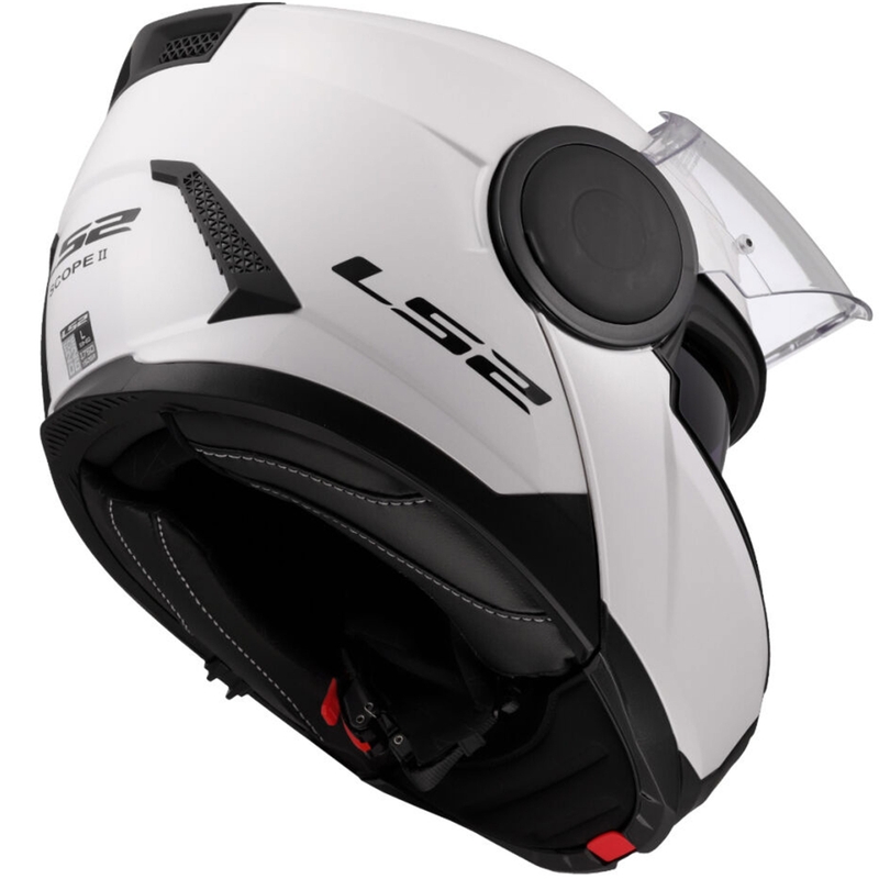 LS2 FF902 Scope II Solid white flip-up motociklininko šalmas