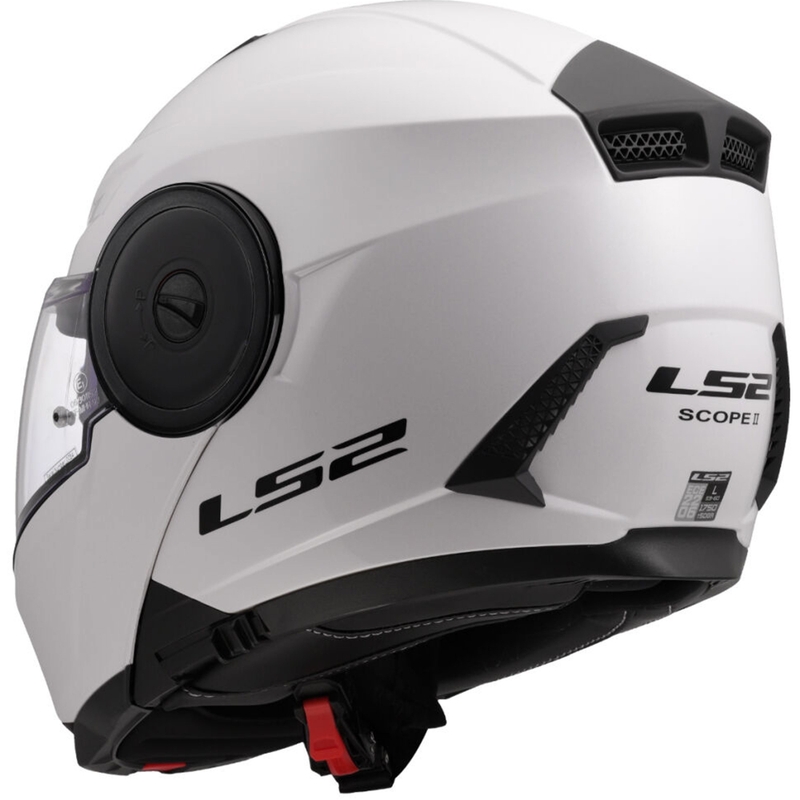LS2 FF902 Scope II Solid white flip-up motociklininko šalmas