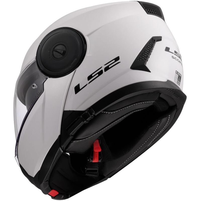 LS2 FF902 Scope II Solid white flip-up motociklininko šalmas
