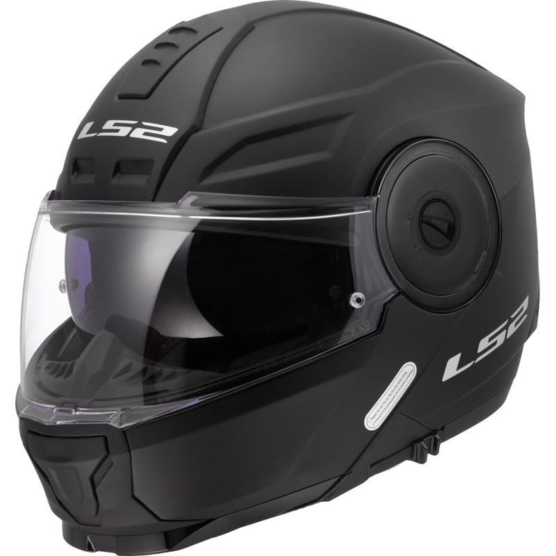 LS2 FF902 Scope II Solid Matte Black Flip-up motociklininko šalmas