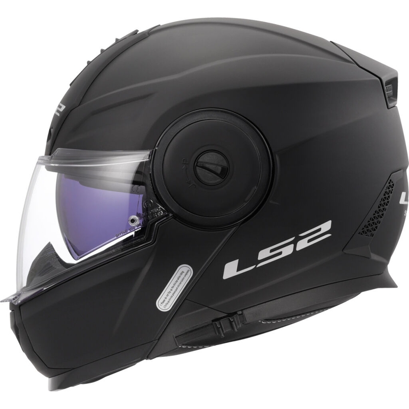 LS2 FF902 Scope II Solid Matte Black Flip-up motociklininko šalmas