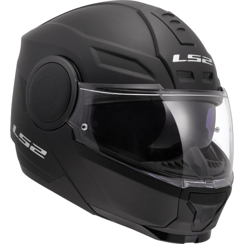 LS2 FF902 Scope II Solid Matte Black Flip-up motociklininko šalmas