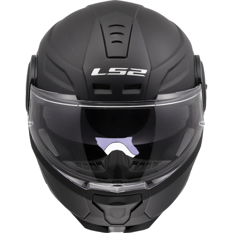 LS2 FF902 Scope II Solid Matte Black Flip-up motociklininko šalmas