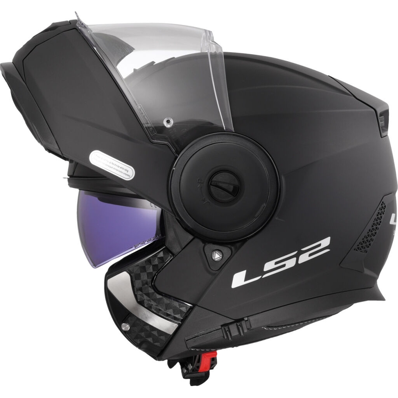 LS2 FF902 Scope II Solid Matte Black Flip-up motociklininko šalmas