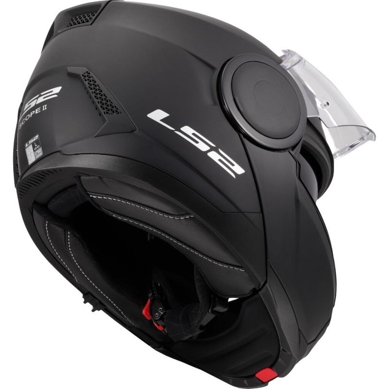 LS2 FF902 Scope II Solid Matte Black Flip-up motociklininko šalmas