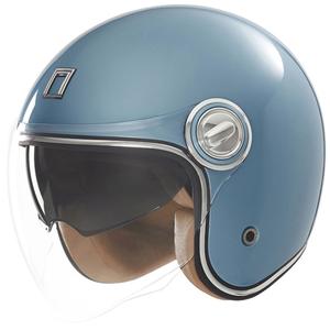 Atviras motociklininko šalmas NOX PREMIUM Heritage turquoise