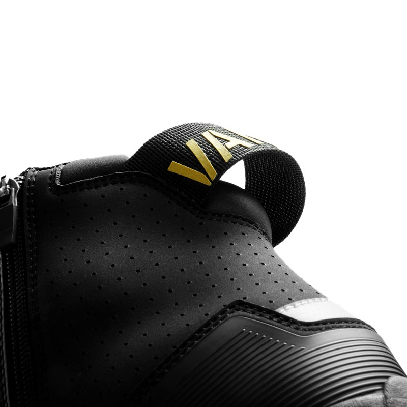 Moteriški motociklo batai „Rebelhorn Vandal II“ juodi-auksiniai